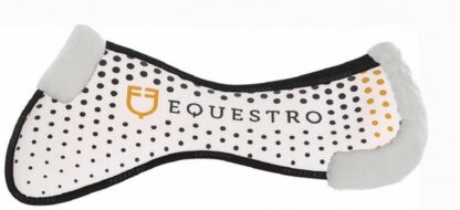 Equestro Memory Foam-Sattelkissen mit Grip und Ecowool, Streifen aus perforiertem Gewebe.